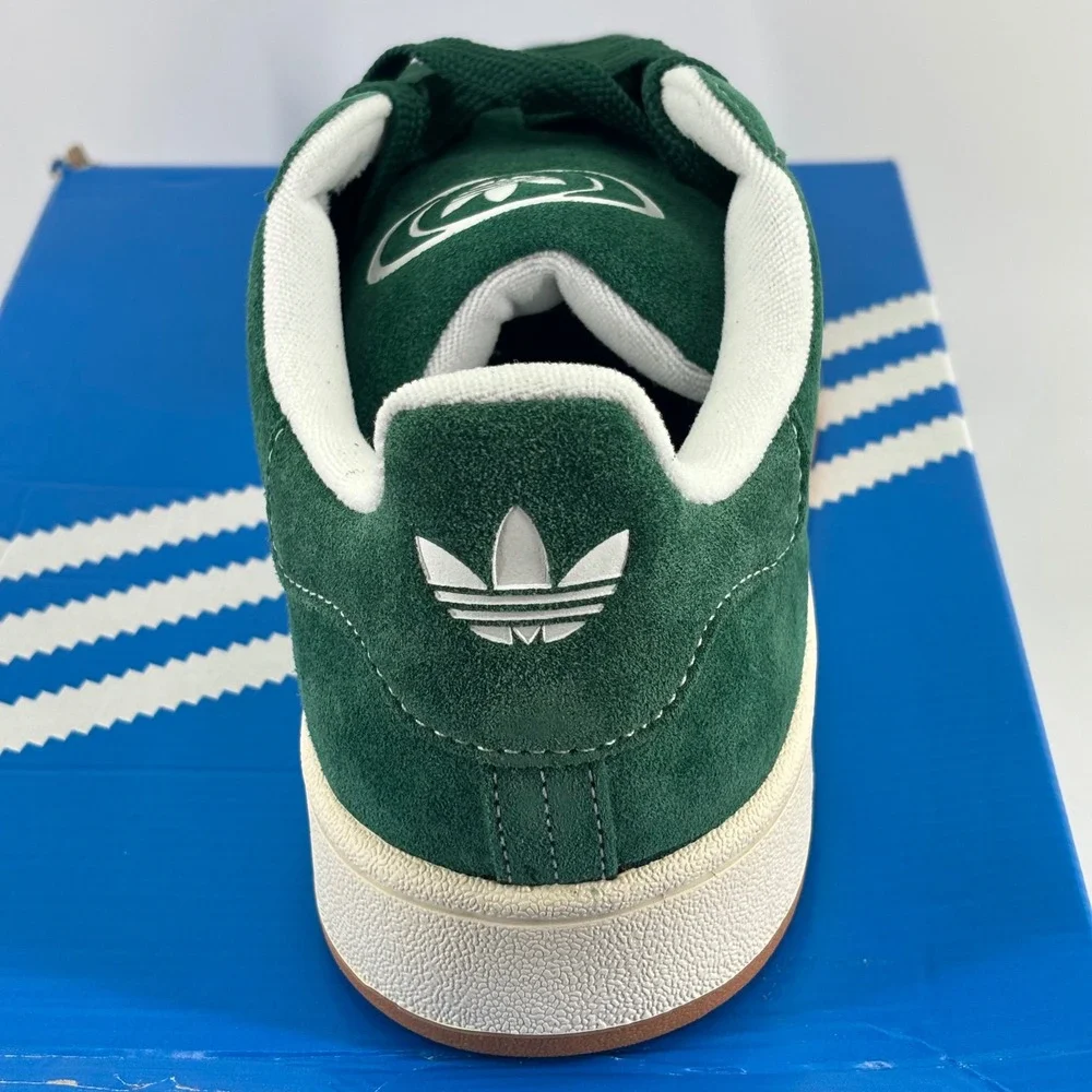 Adidas Campus 00s Mens 11.5 Dark Green White Suede Skate Sneakers H03472
